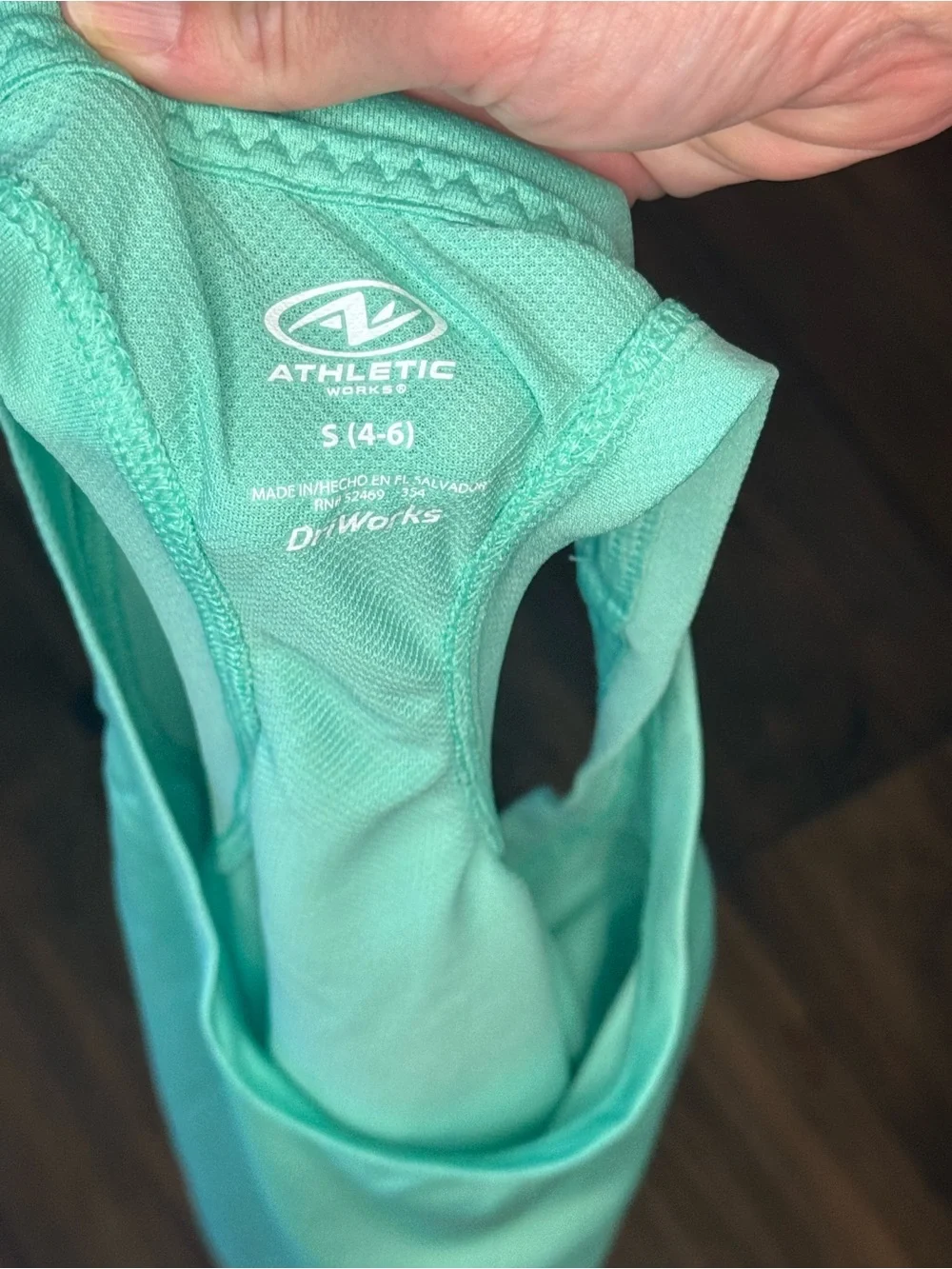 Light Aqua Racerback Tank Top - Picture 2 of 2